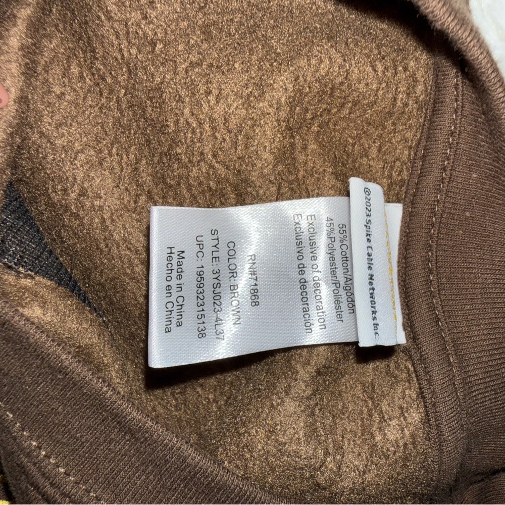 Yellowstone Dutton Ranch Brown Sweater - Picture 3 of 3